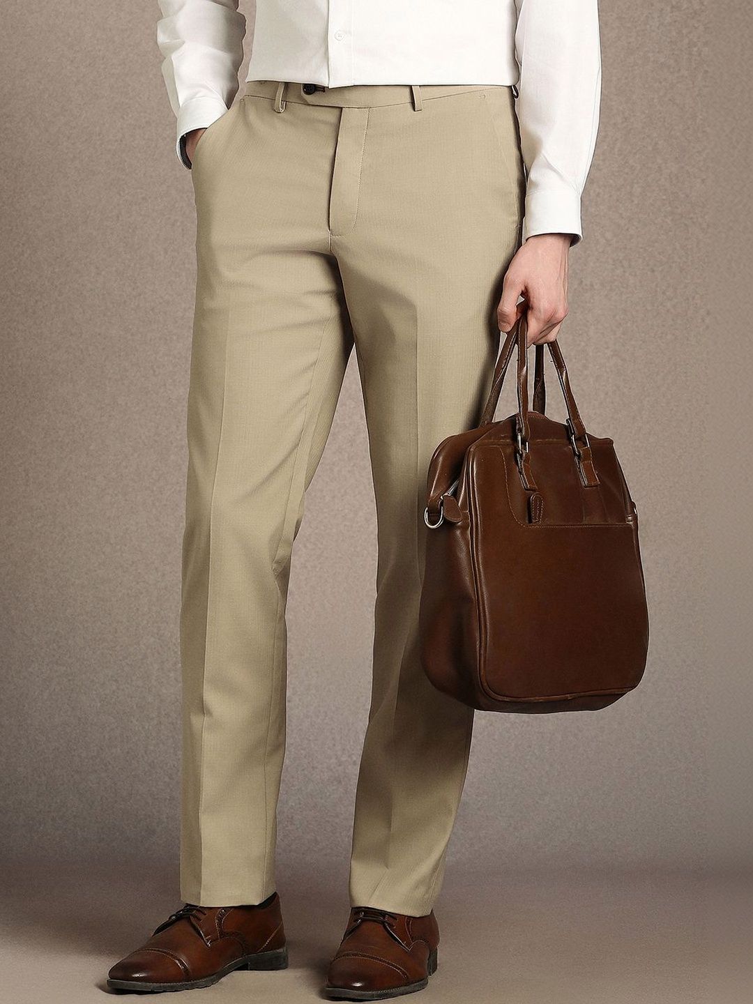 Luxure by Louis Philippe Men Slim Fit Trousers-picture-16