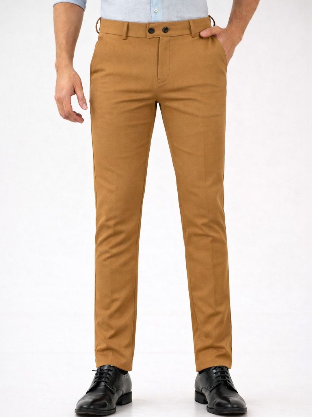CHROVEL Men Relaxed Slim Fit Trousers-picture-44