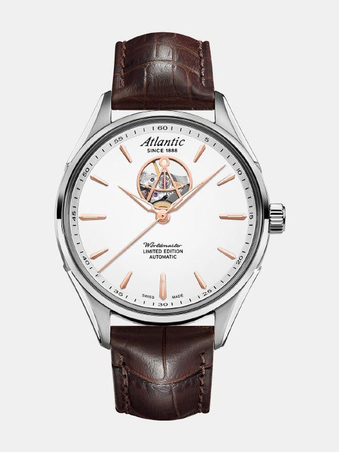 Atlantic Men Skeleton Dial & Leather Straps Analogue Automatic Motion Powered Watch 52780.41.21R-image-35