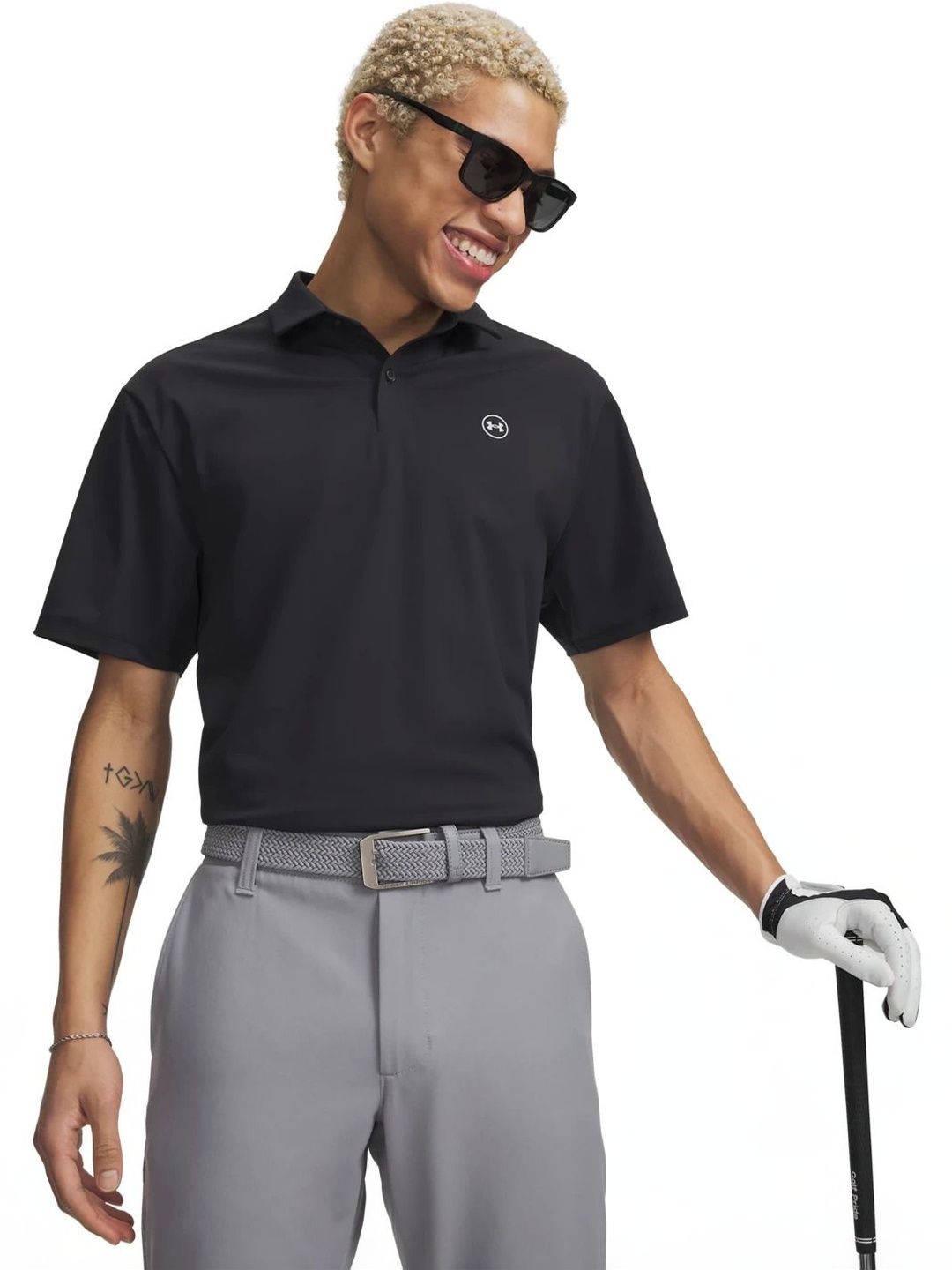 UNDER ARMOUR Relaxed Fit Drive Chill Polo Collar T-Shirt-image-31