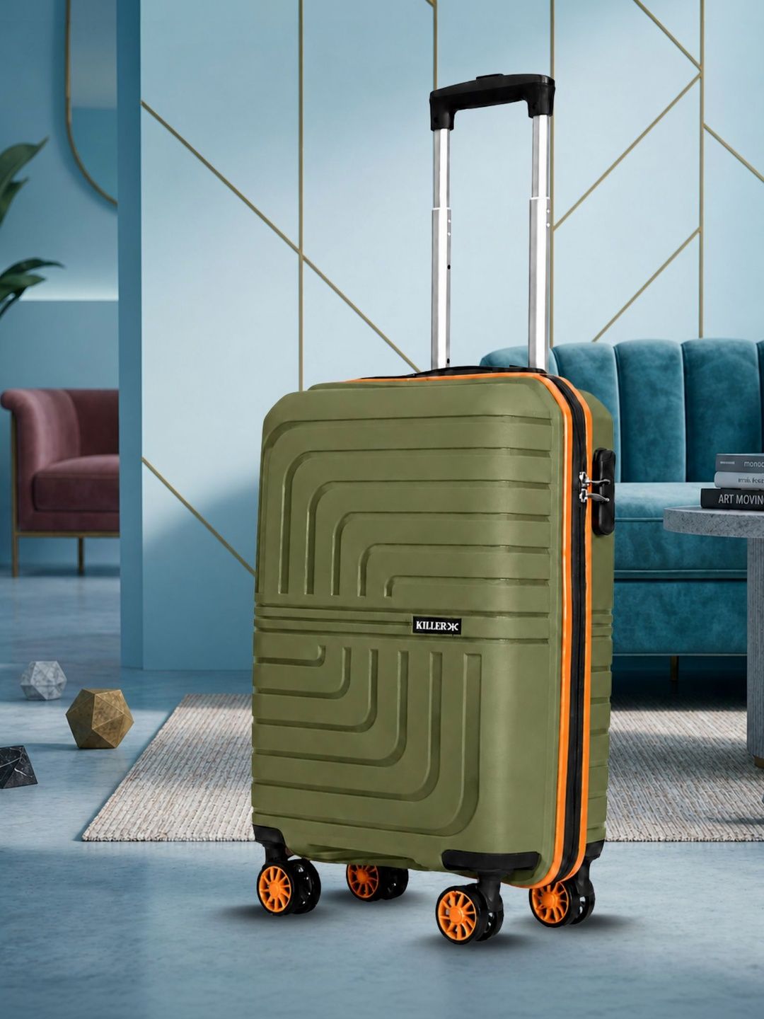Killer Textured Hard-Sided Cabin Trolley Bag-picture-31