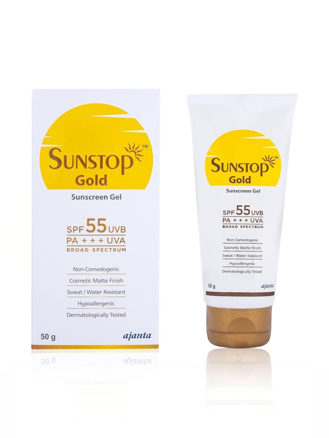 SUNSTOP Gold SPF 55 PA+++ Sunscreen Gel - 50 g-image-38