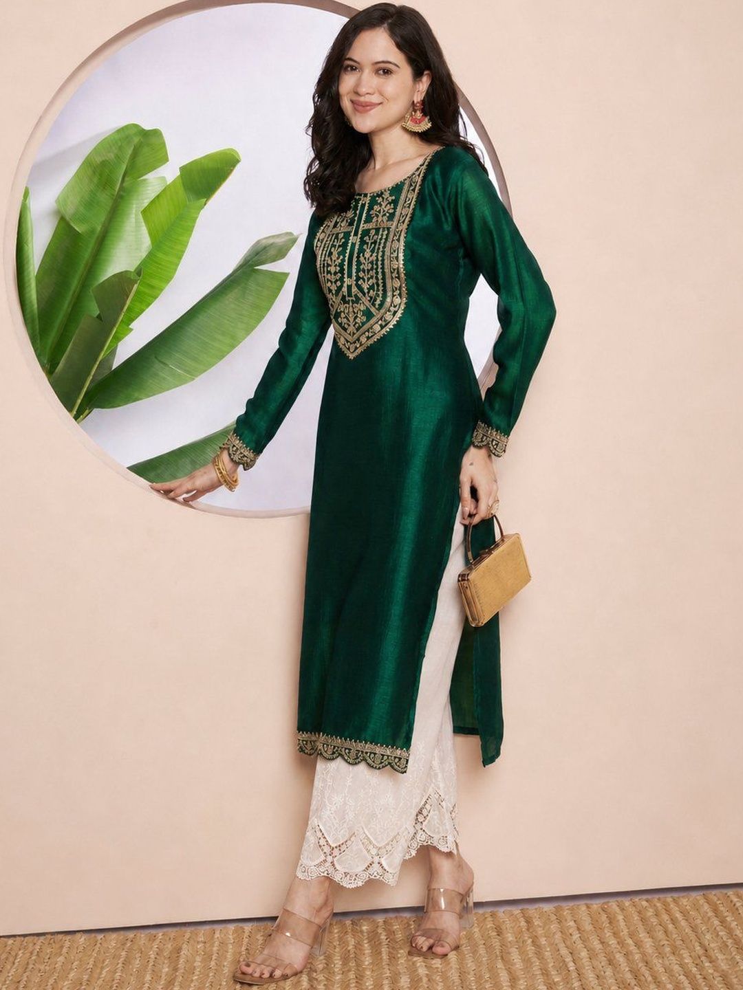 rarethread Women Embellished Sequinned Kurta-picture-22