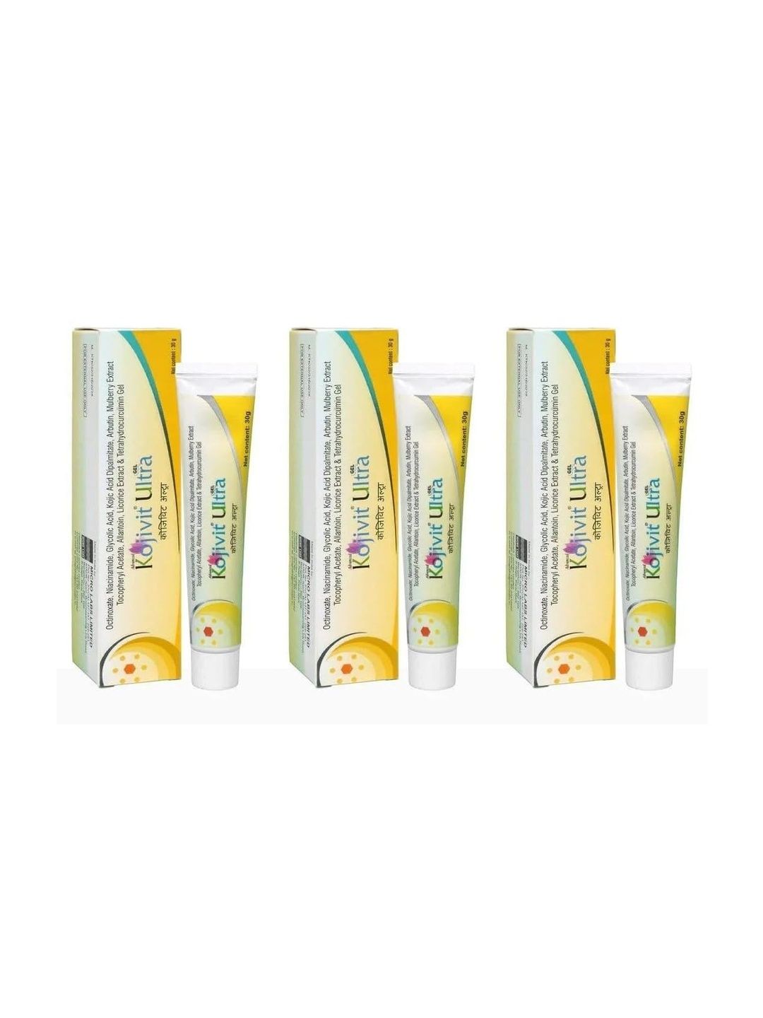 KOJIVIT Set Of 3 Ultra Dark Spots & Hyperpigmentation Gel - 30 g Each-image-19