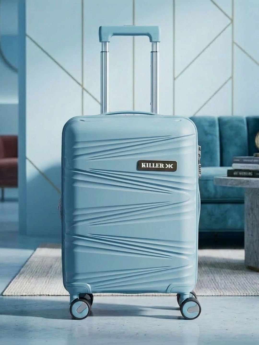 Killer Textured Hard-Sided Cabin Trolley Bag-picture-18