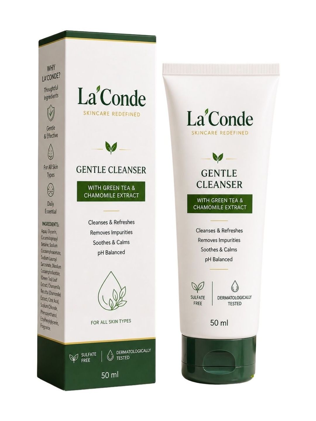 La'Conde Gentle Cleanser With Chamomile Extract - 50 ml-image-20