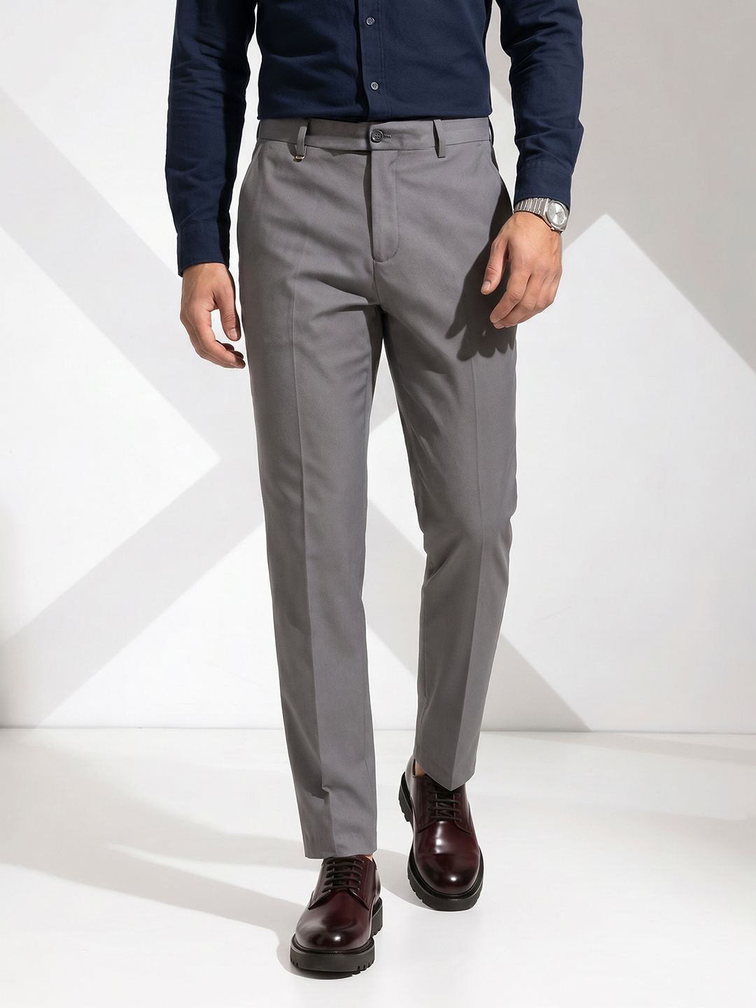 INVICTUS Men Flat-Front Formal Trouser-picture-24