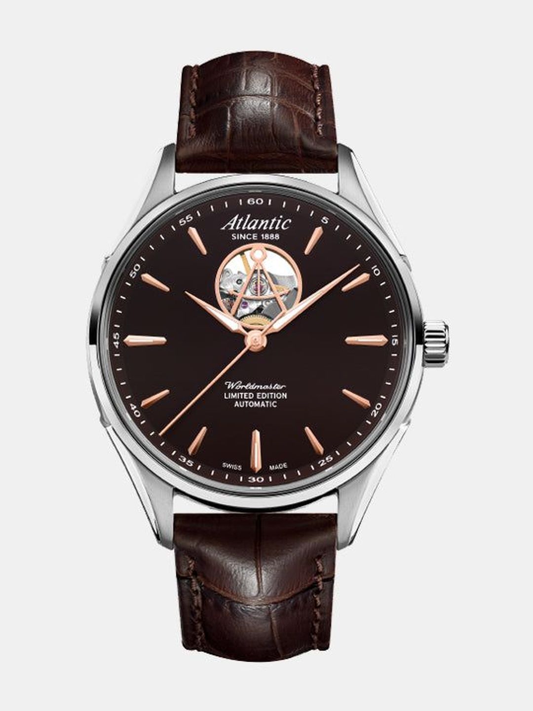 Atlantic Men Skeleton Dial & Leather Straps Analogue Automatic Motion Powered Watch 52780.41.81R-image-41