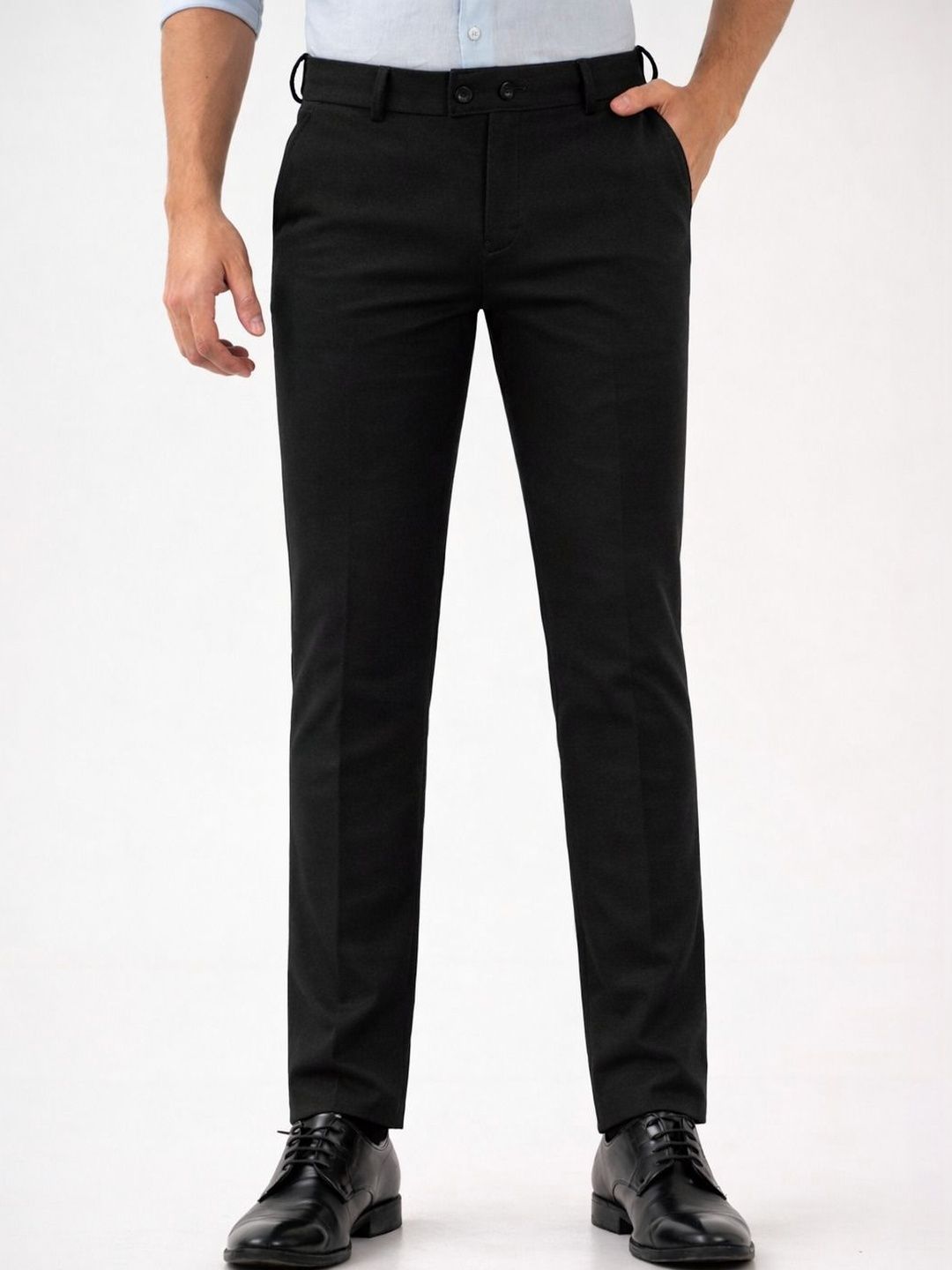 CHROVEL Men Relaxed Slim Fit Trousers-picture-15