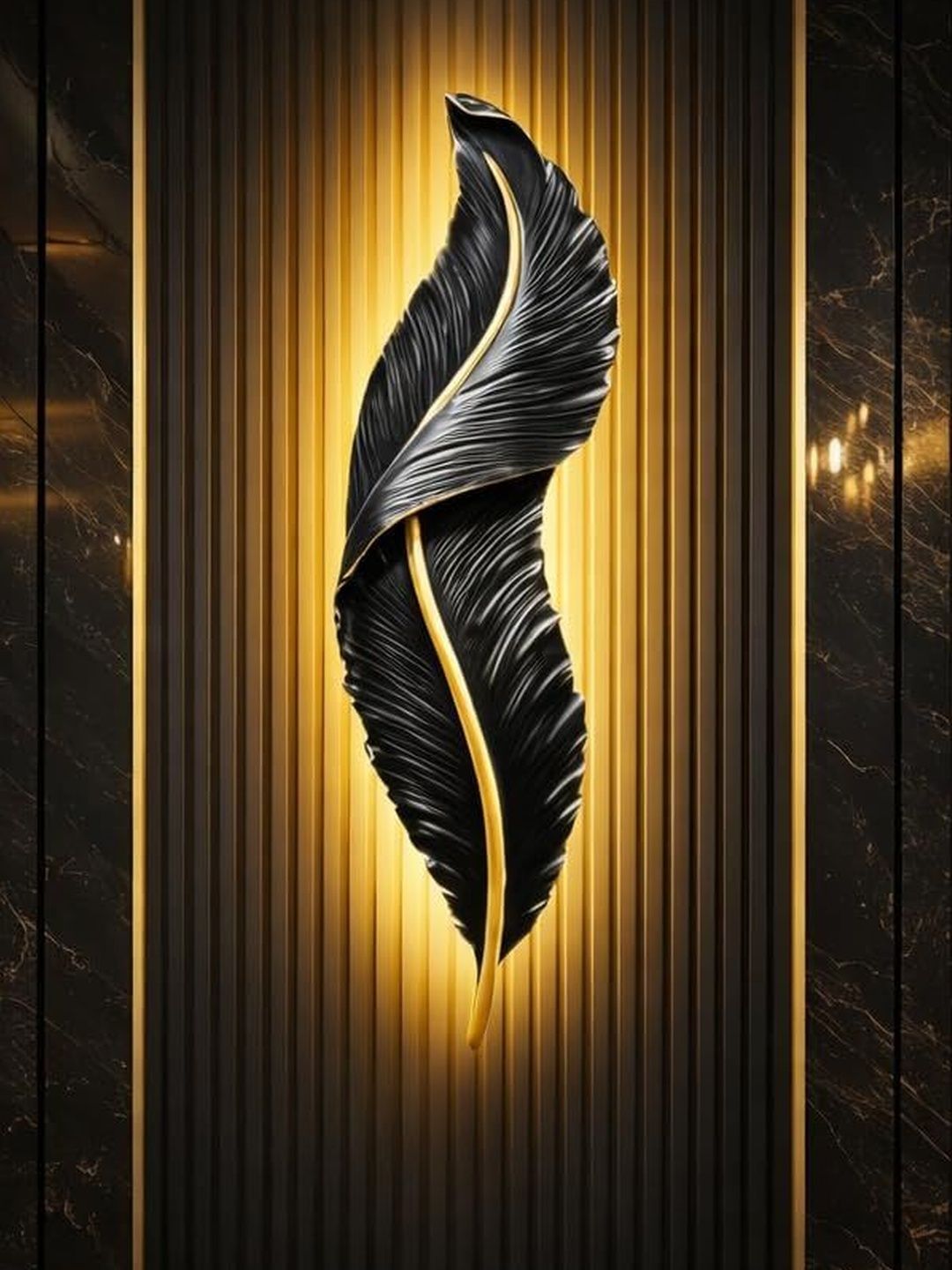 OJIT LIGHT DECORATION Black & Black Textured Metal Contemporary Abstract Shaped Shaped Wall Lamp-image-37