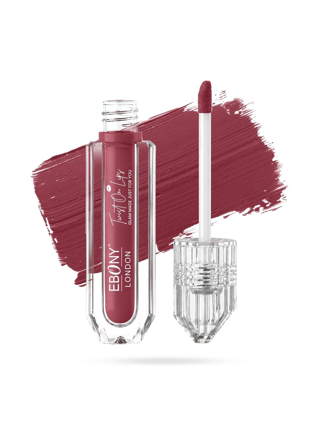EBONY LONDON Twist On Lips Non Transfer Matte Liquid Lipstick - 5 ml - Shade - 16-picture-36