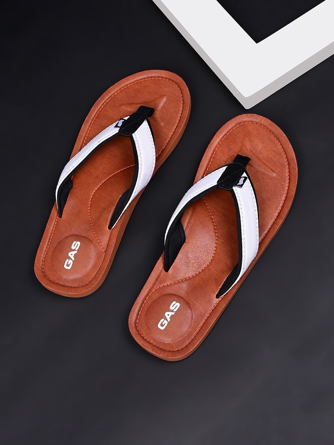 GAS Men Slate Breeze Orange Flipflops-picture-56