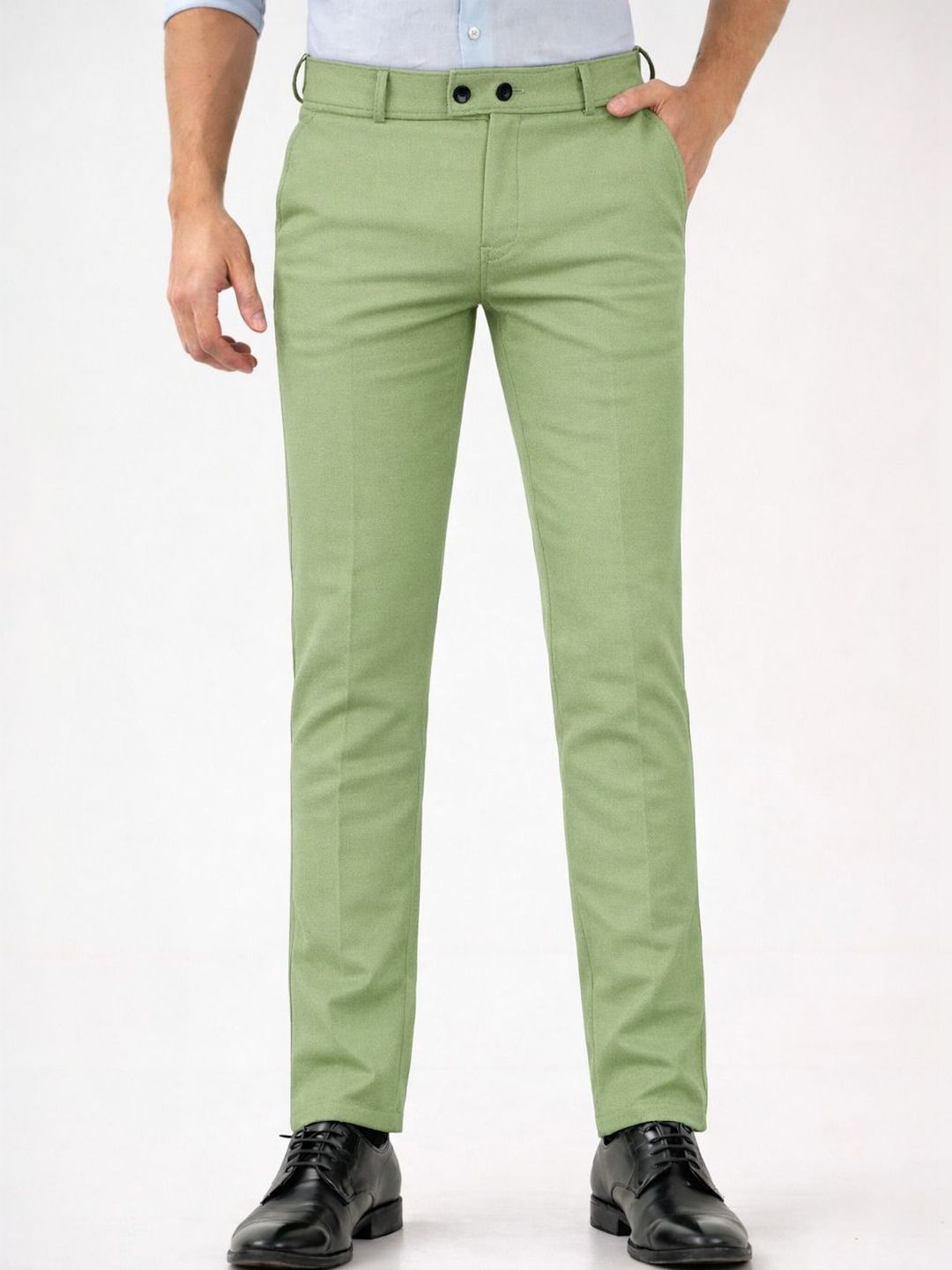 CHROVEL Men Relaxed Slim Fit Trousers-picture-19