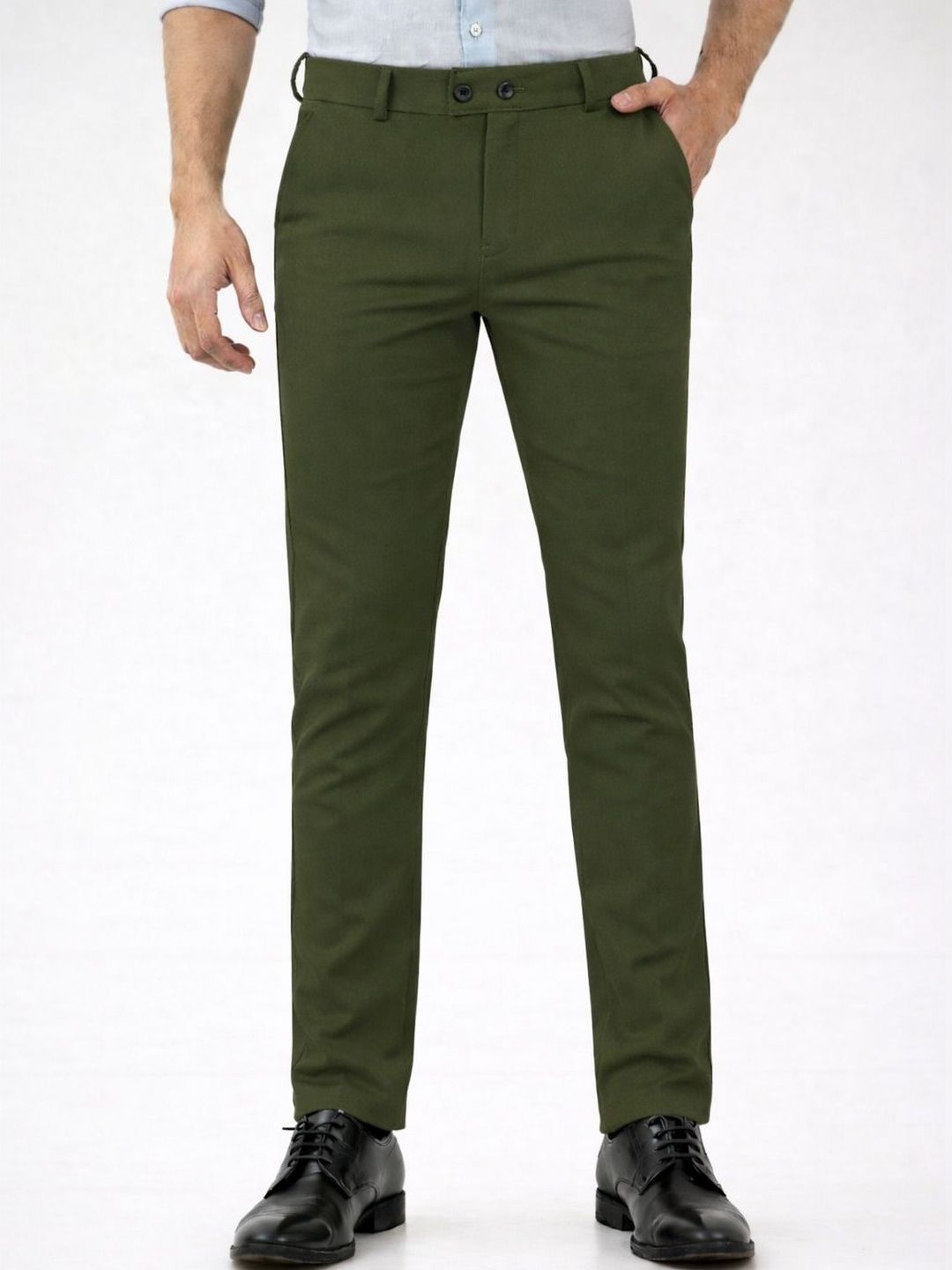 CHROVEL Men Relaxed Slim Fit Trousers-picture-23