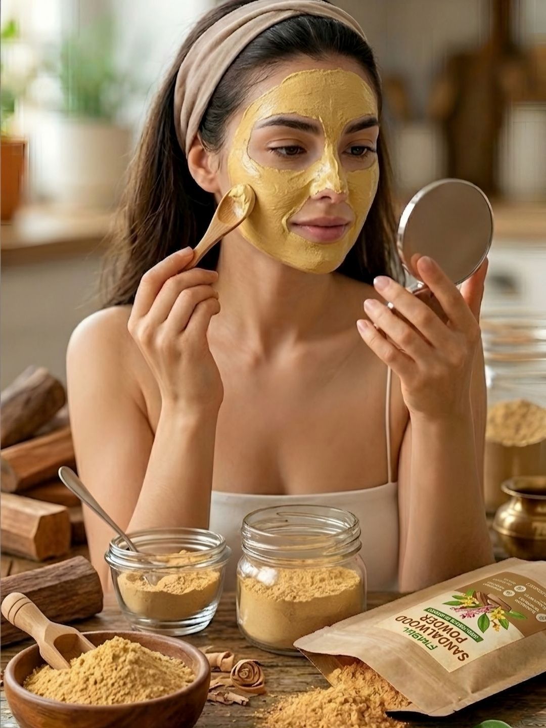 FIMBUL Sandalwood Face Powder For Hydration - 50 g-picture-36