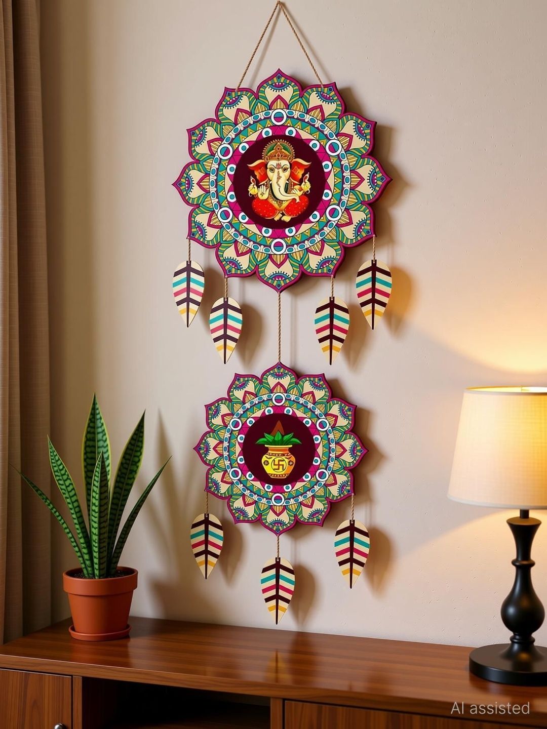 DECOR SMART Printed Wooden Wall Hangings-picture-14