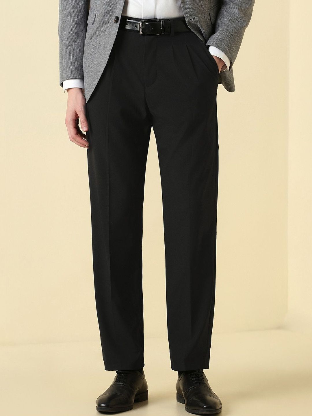 Allen Solly Men Pleated Trousers-picture-45