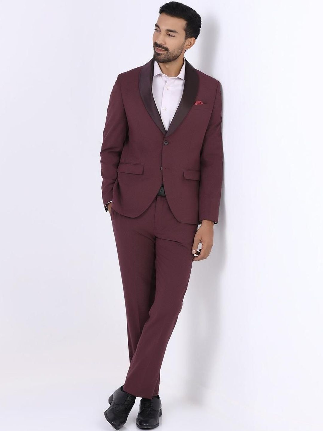 Blackberrys Notched Lapel Slim Fit 2 Piece Blazer & Trousers Suits-picture-33