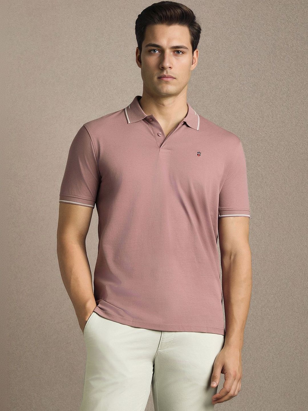 Louis Philippe Sport Men Polo Collar Slim Fit T-shirt-picture-19
