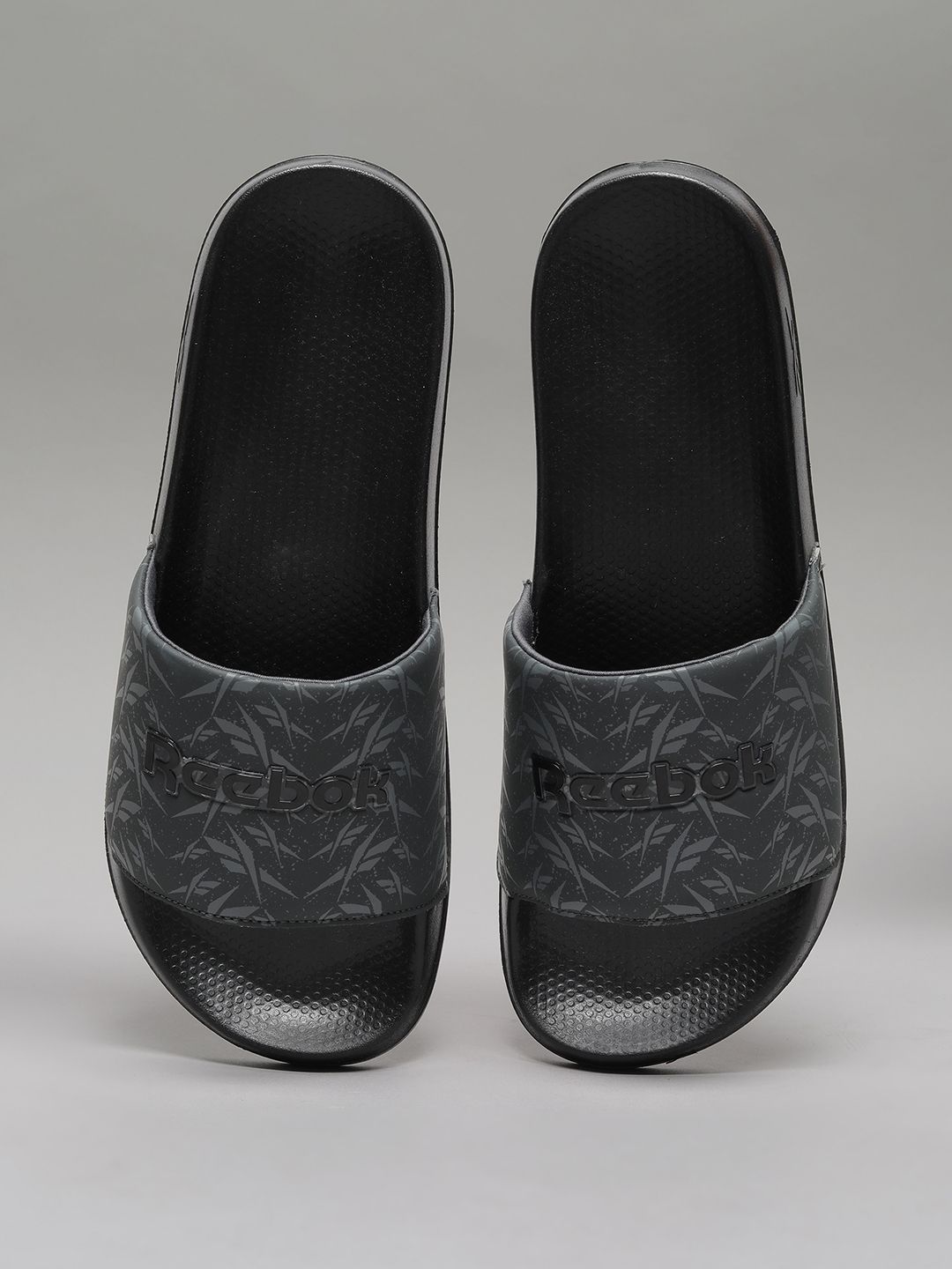 Reebok Men Grey Printed Sliders-picture-11
