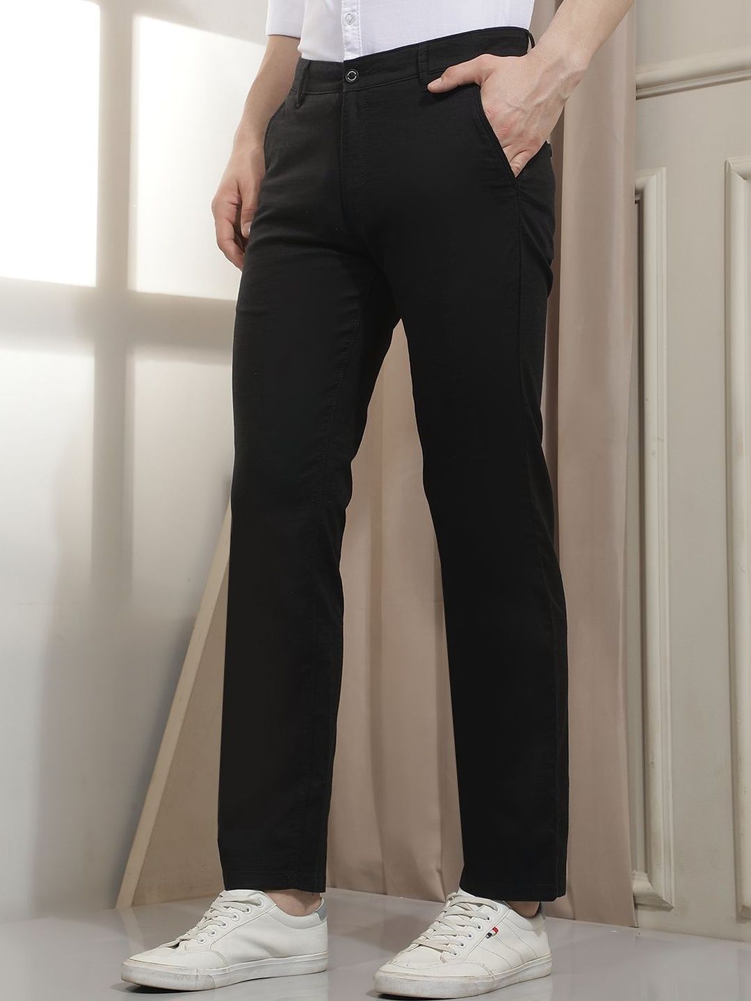 Crimsoune Club Men Slim Fit Chinos Trousers-image-8