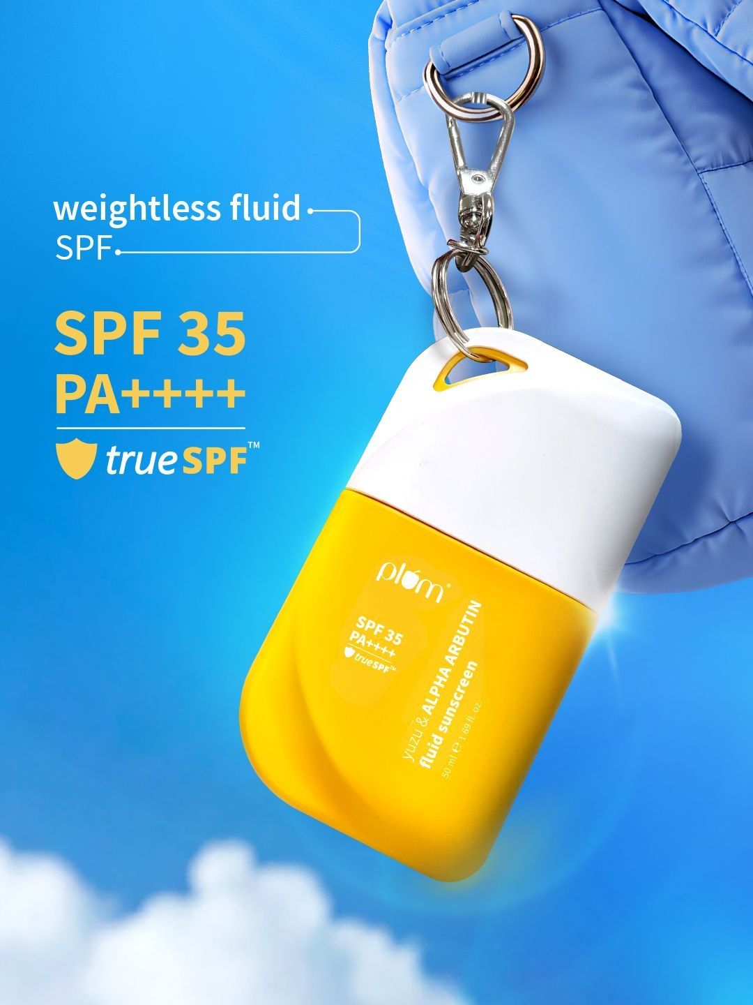 Plum Yuzu & Alpha Arbutin Weightless Fluid Sunscreen 35 PA++++ - 50 ml-picture-40