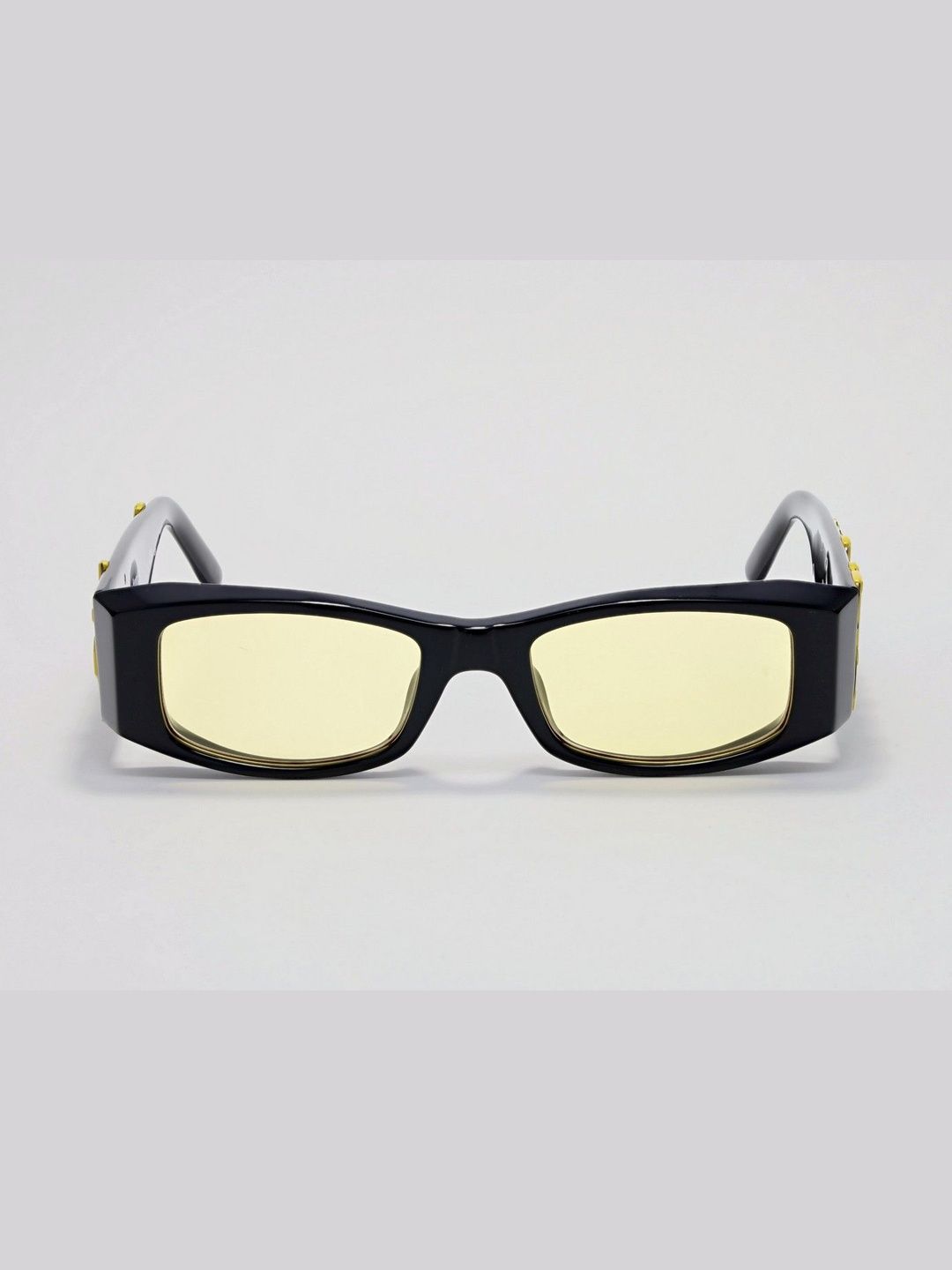 Palm Angels Black Acetate Full Rim Rectangle Unisex Sunglasses-image-41