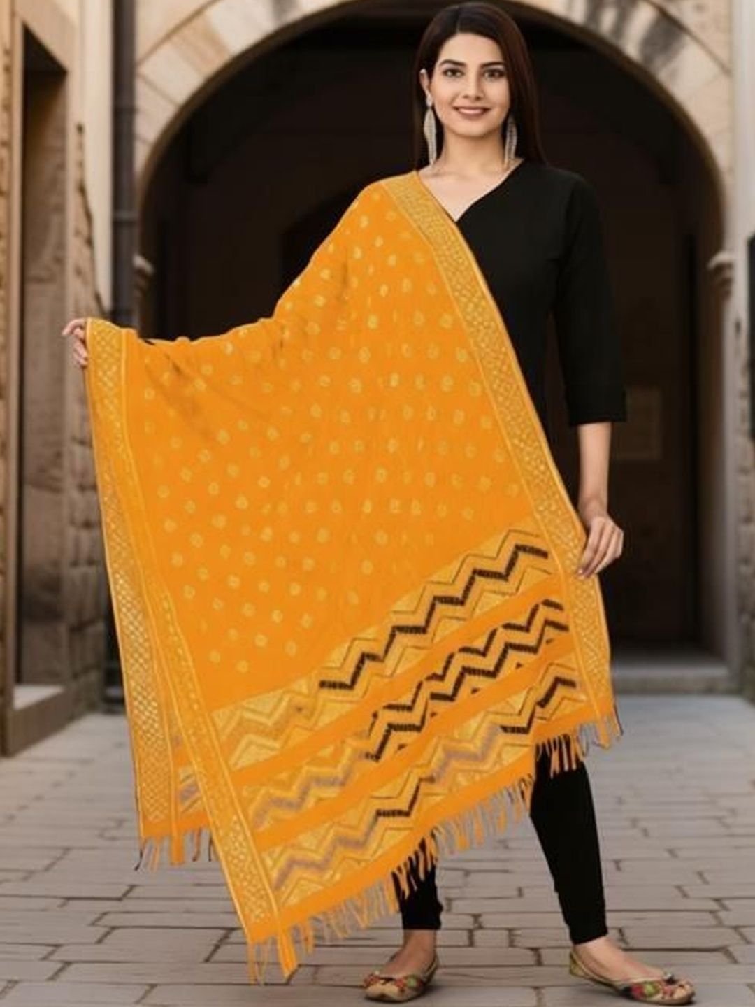 Kuhika Ethnic Motifs Woven Design Dupatta-picture-29