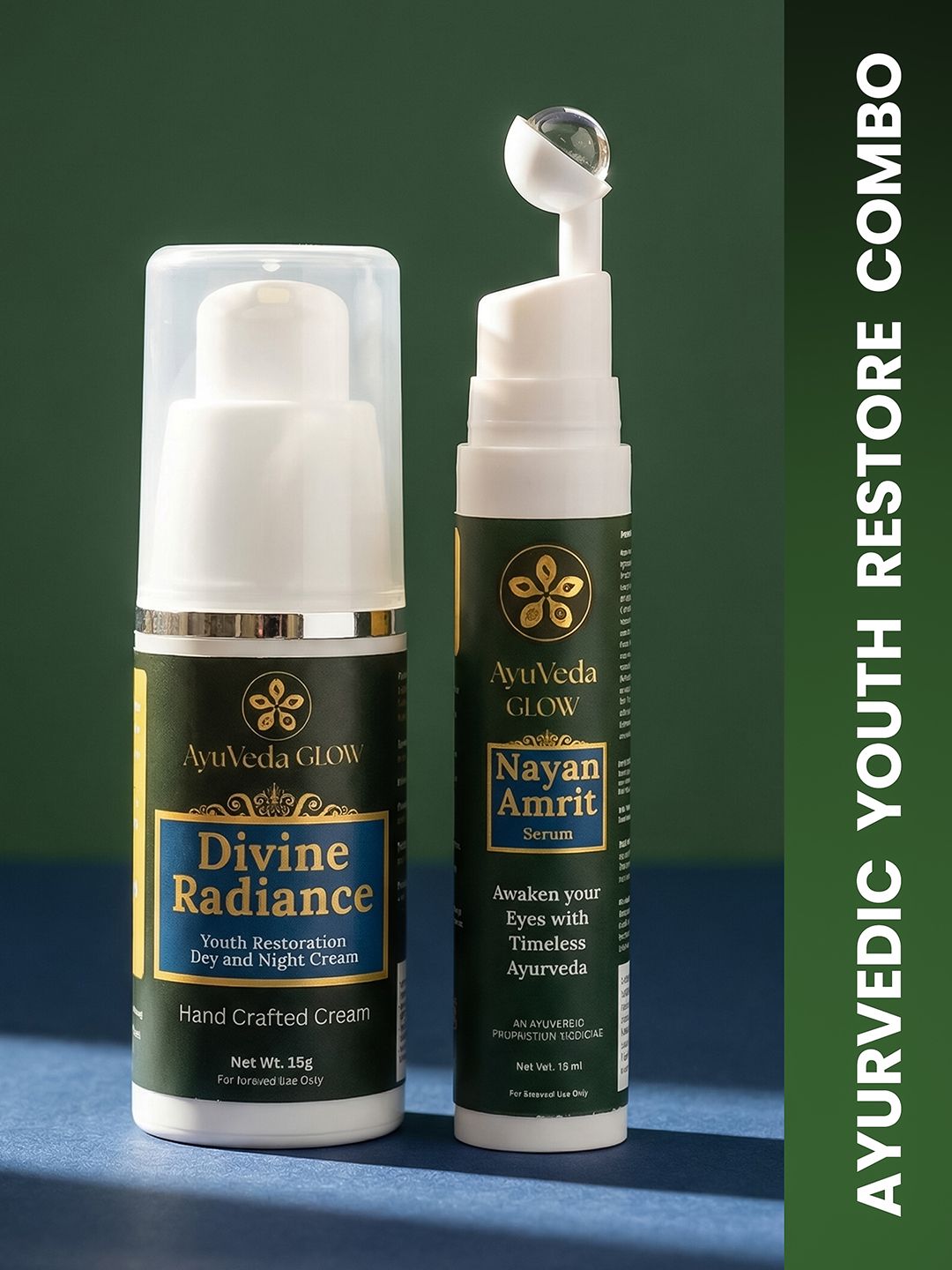 AyuVeda Glow Set Of Under Eye Serum - 15 ml With Night Cream - 15 g-picture-40