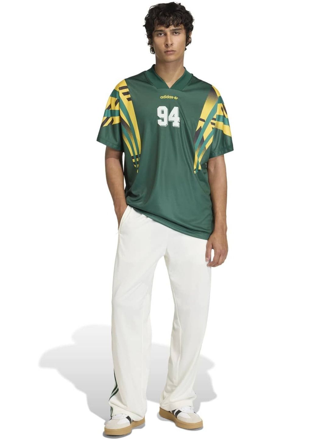 ADIDAS Originals Men Colourblocked V-Neck T-shirt-image-44