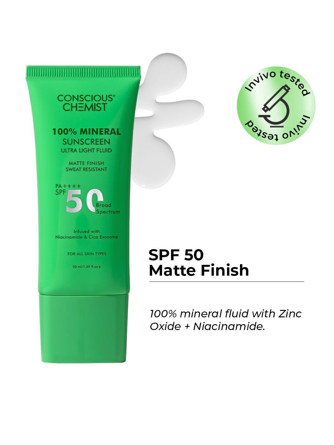 Conscious Chemist 100% Mineral SPF 50 Sunscreen -50 ml-image-25