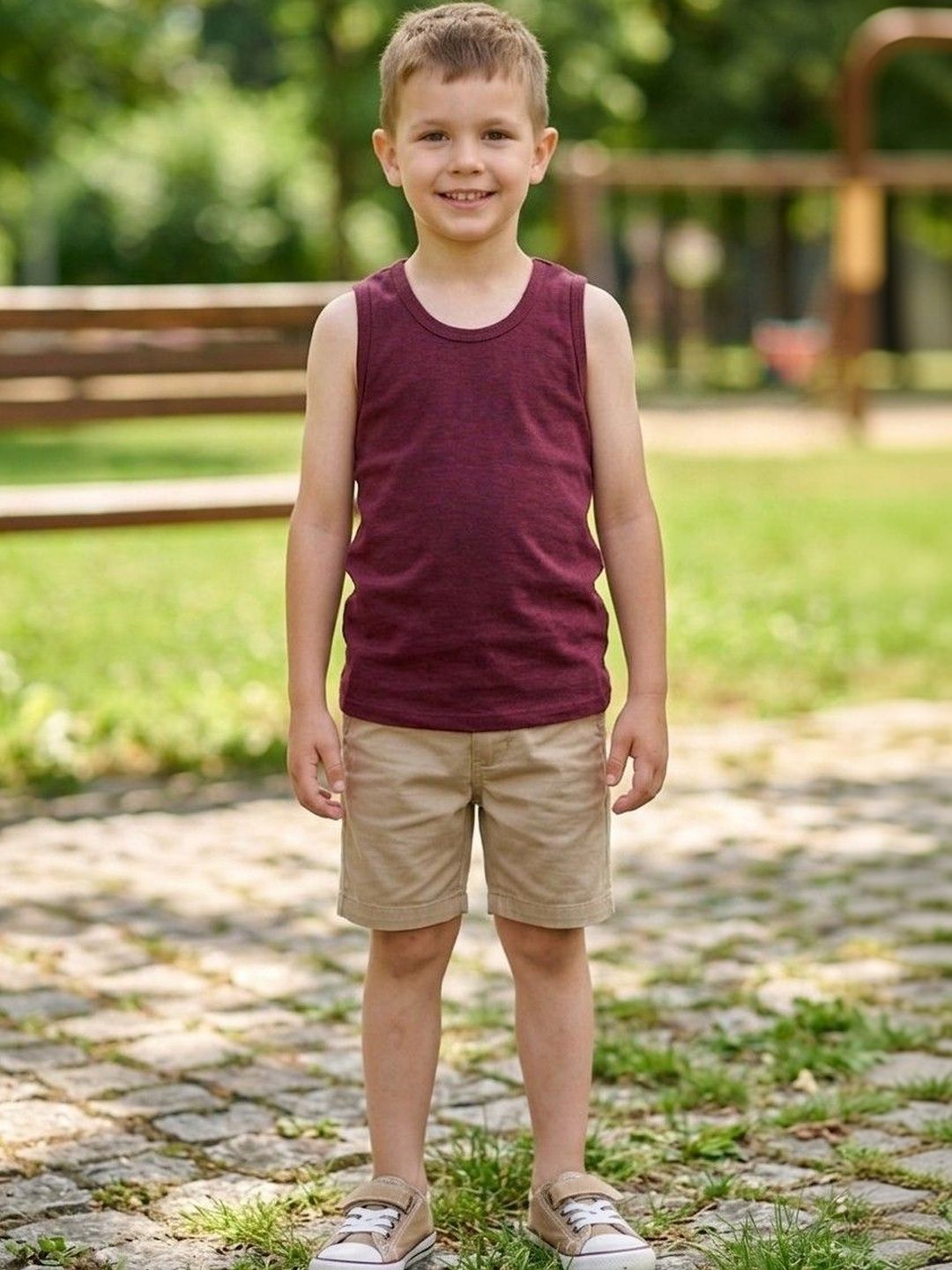 BAESD Boys Self Design Cotton Undershirt-picture-39