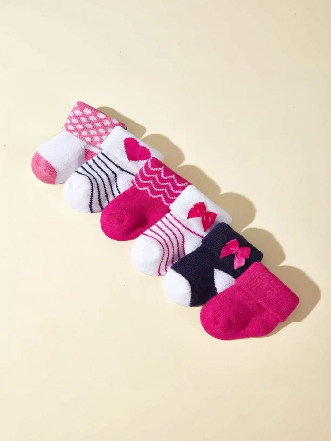 IBA ISBA COLLECTIONS Unisex Kids Pack of 6 Cotton Assorted Patterned Ankle Length Socks-picture-26