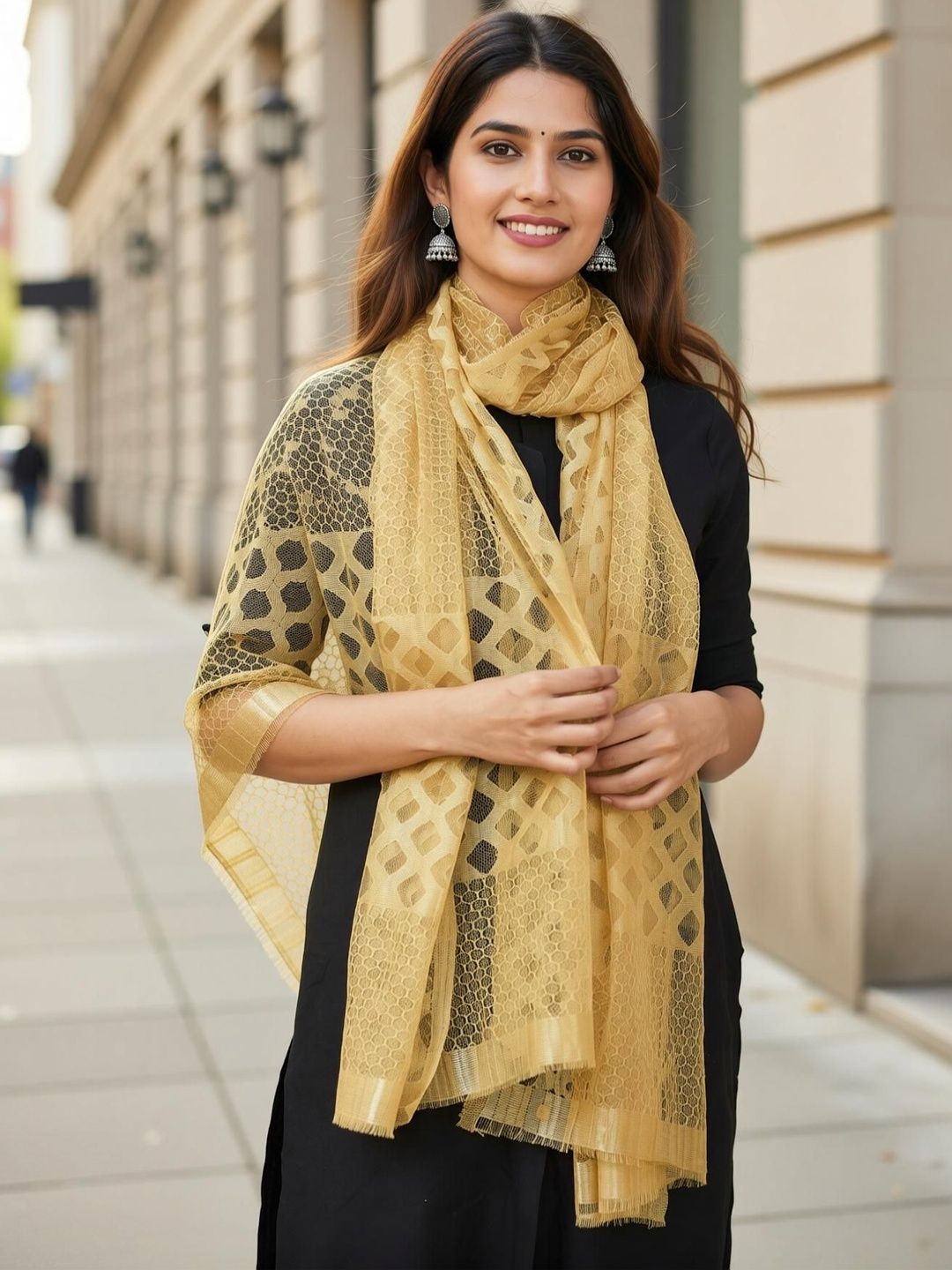 Kuhika Woven Design Dupatta-picture-46