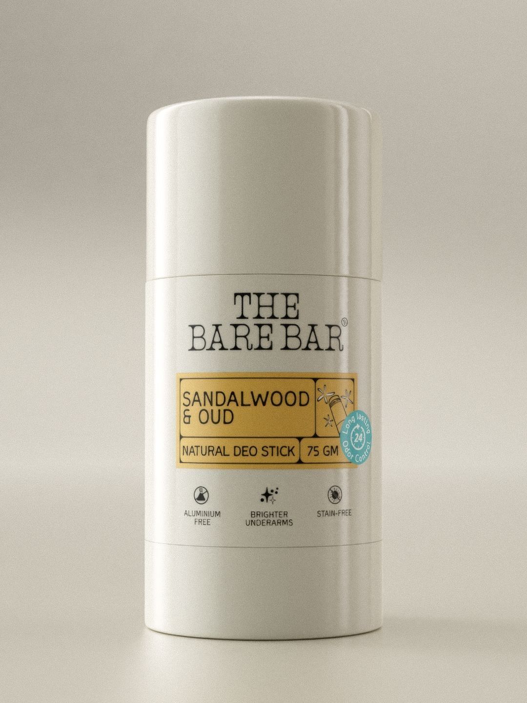 The Bare Bar Sandalwood & Oud Natural Deodorant Stick - 75 g-image-30