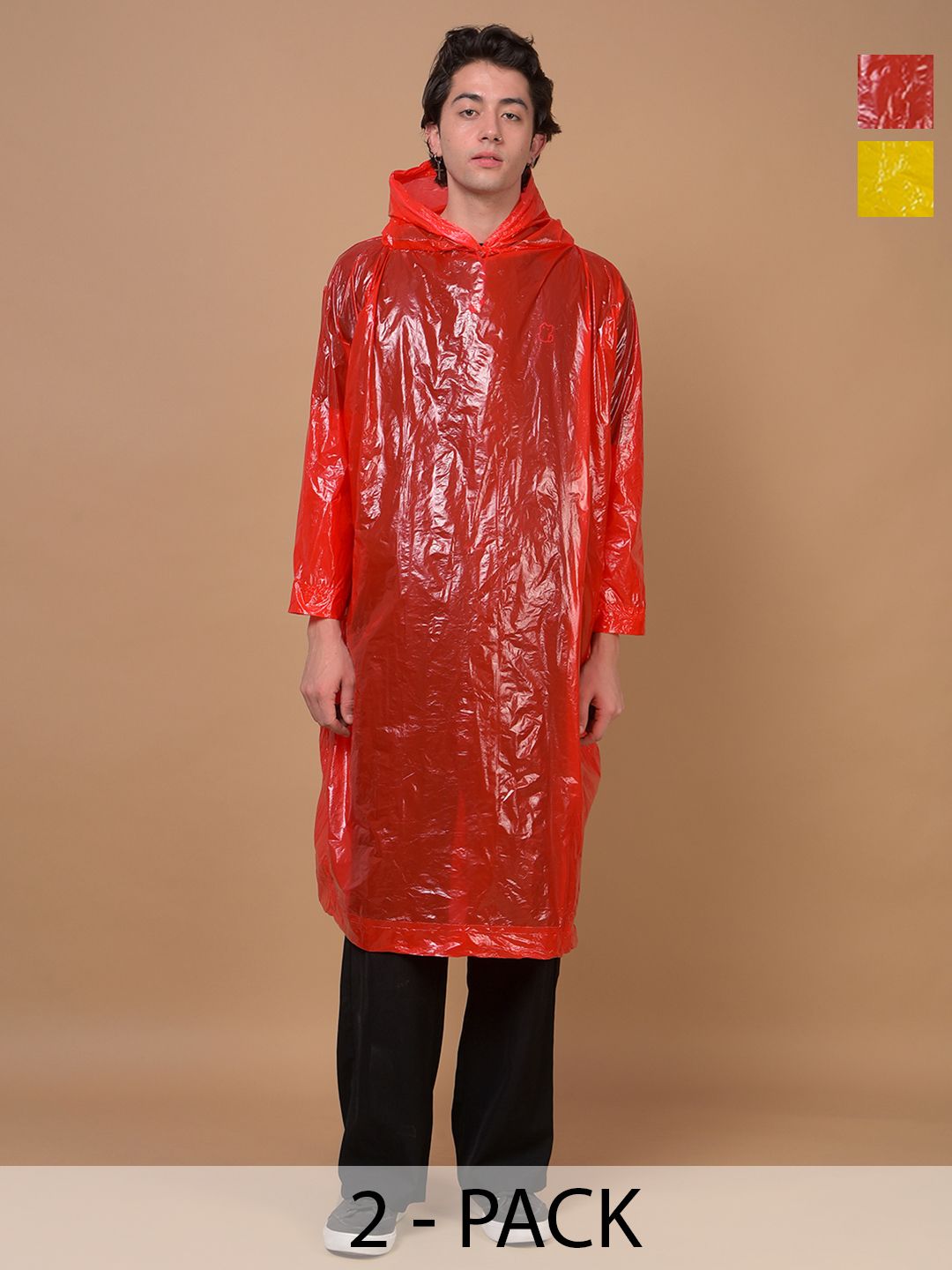 Dollar Pack of 2 Hooded Rain Jacket-picture-22