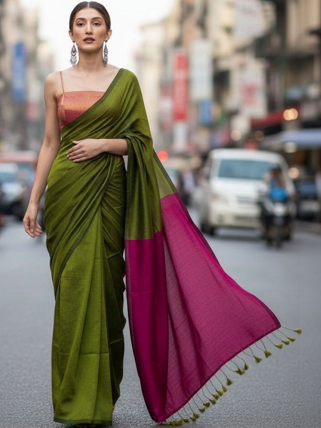 all about you Handloom Khadi Saree-picture-24