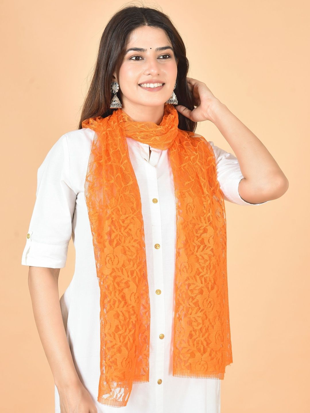 Kuhika Embroidered Dupatta with Thread Work-picture-24