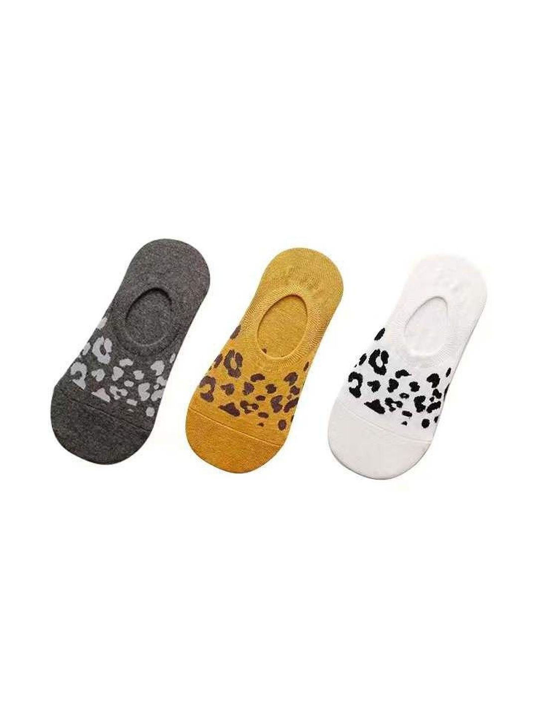IBA ISBA COLLECTIONS Unisex Kids Pack of 3 Cotton Assorted Patterned Shoe Liners Socks-picture-56