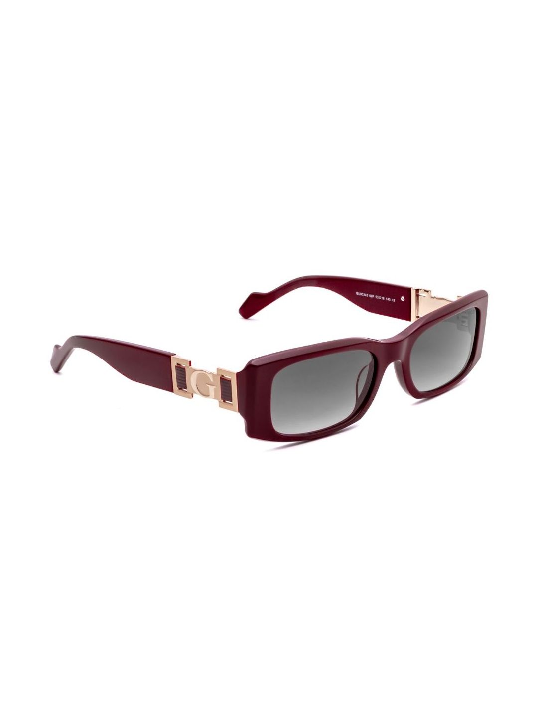 GUESS Women Grey Lens & Red Rectangle Sunglasses with-image-7