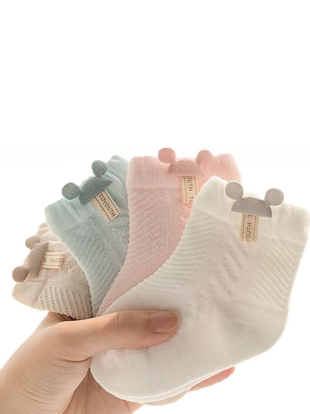 IBA ISBA COLLECTIONS Unisex Kids Pack of 4 Cotton Assorted Patterned Ankle Length Socks-image-27