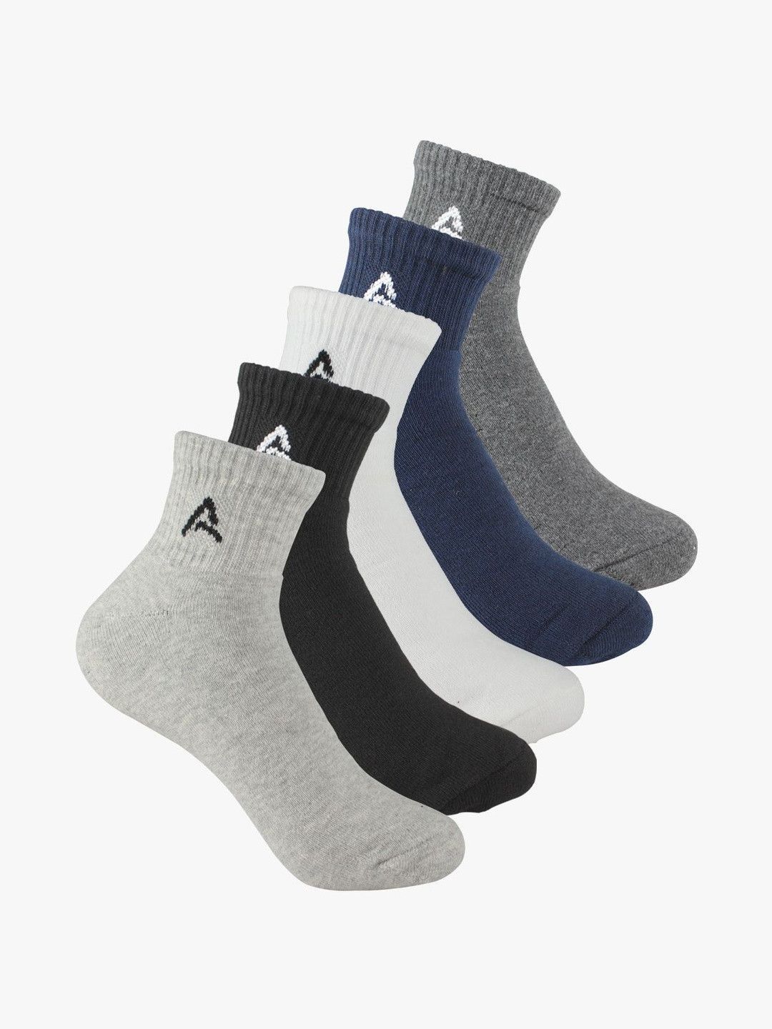 AMAREE Unisex Pack of 10 Cotton Assorted Ankle Length Socks-image-3