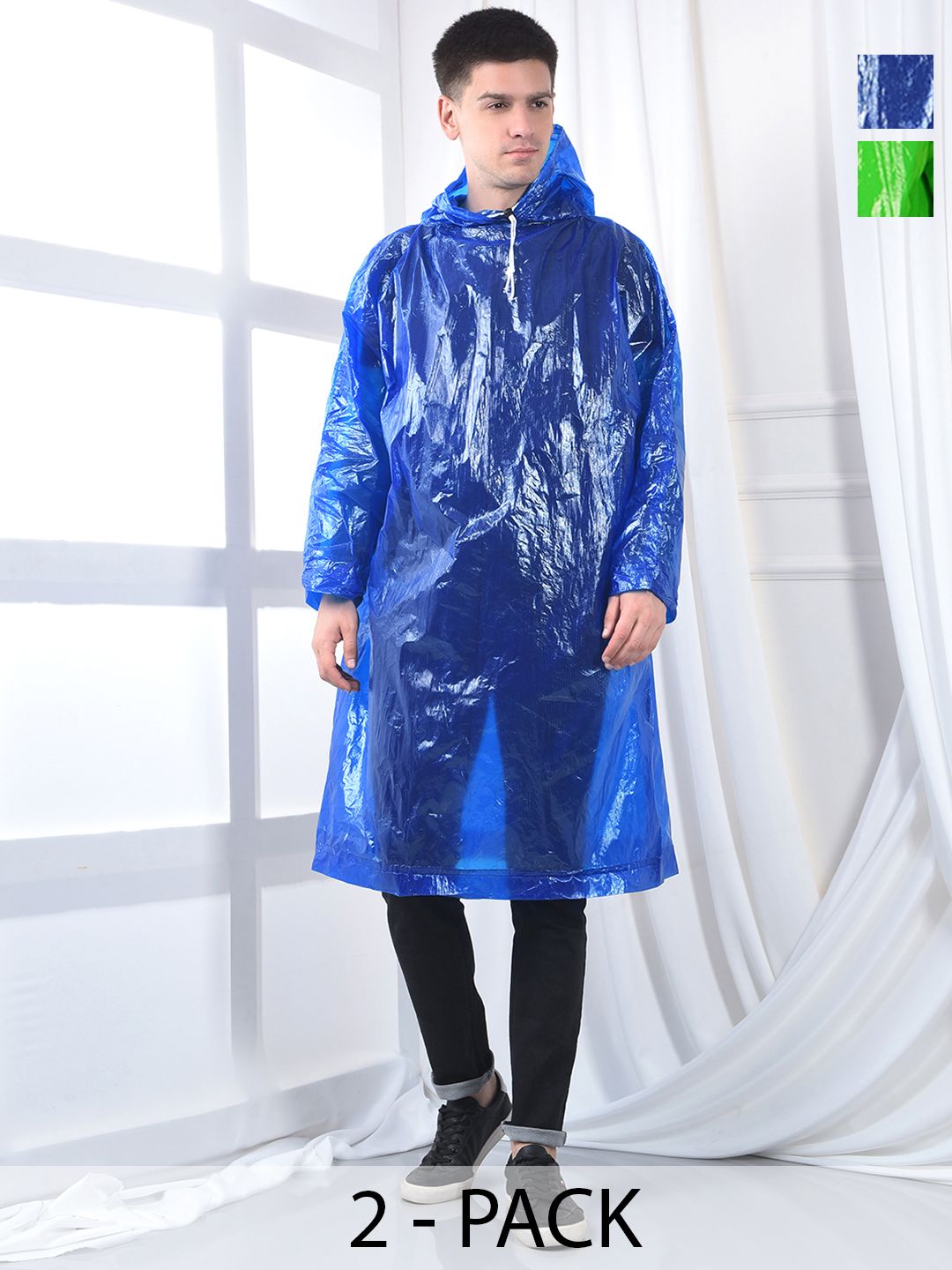 Dollar Pack of 2 Hooded Rain Jacket-picture-23