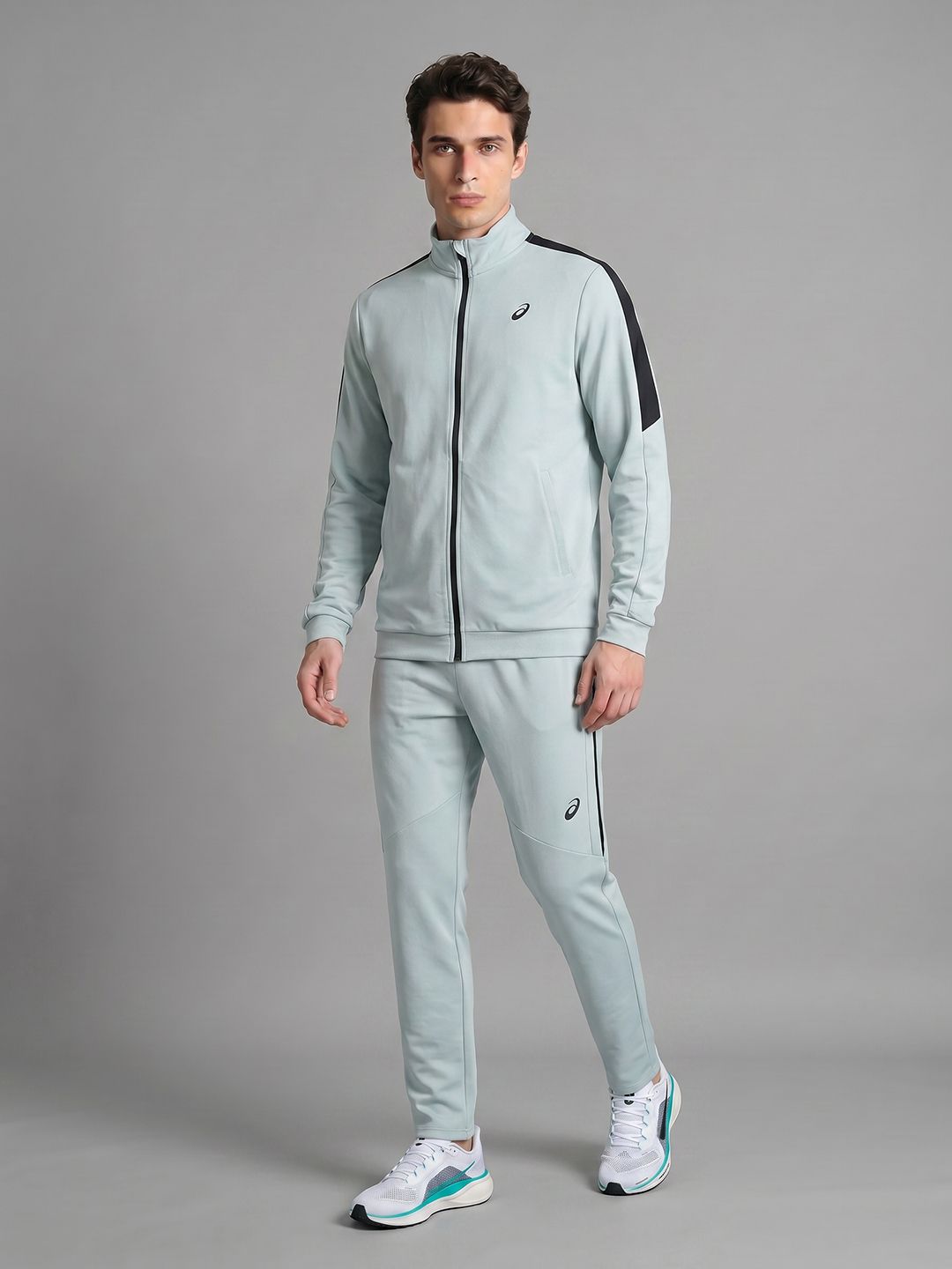ASICS Colourblocked Mock Collar CLASSIC Tracksuit-picture-36