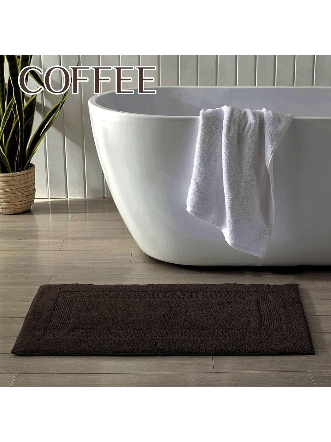 MY HOME Maroon Cotton Reversable Bath Rug-picture-24