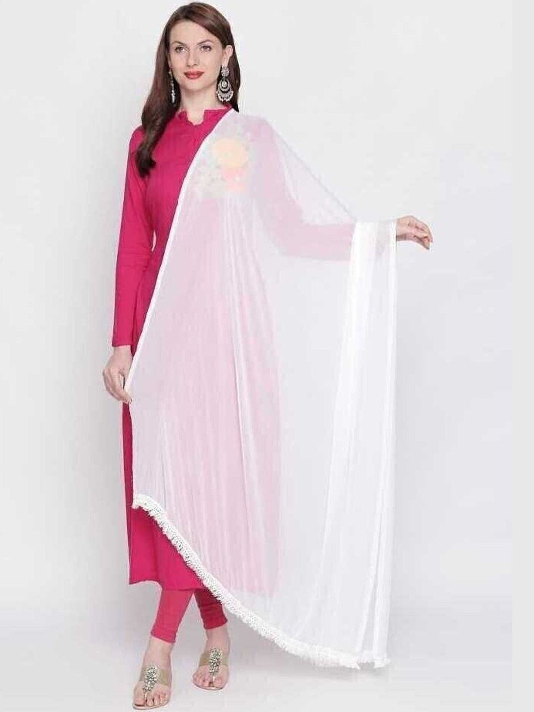 Kuhika Embroidered Dupatta with Thread Work-picture-36