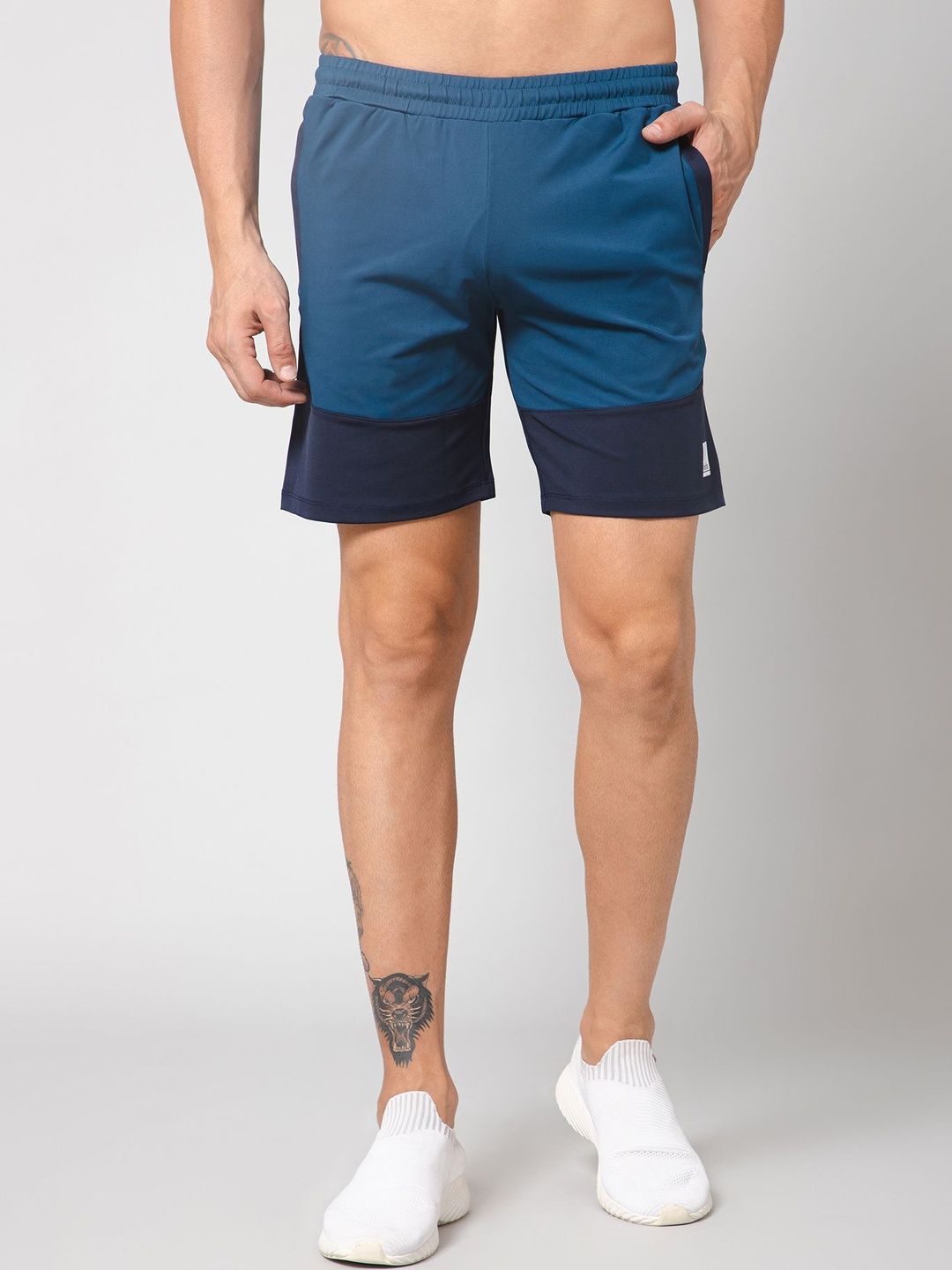 INCITE Men Colourblocked Sports Shorts Technology-picture-39