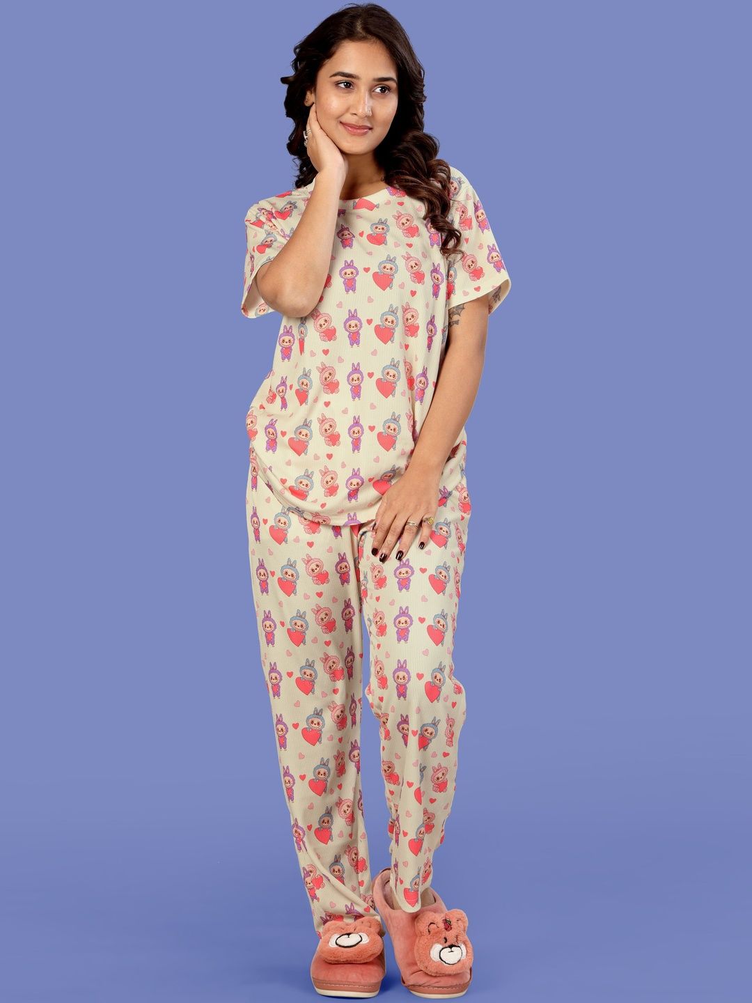 Moda Rapido Women Printed Night suit-picture-18