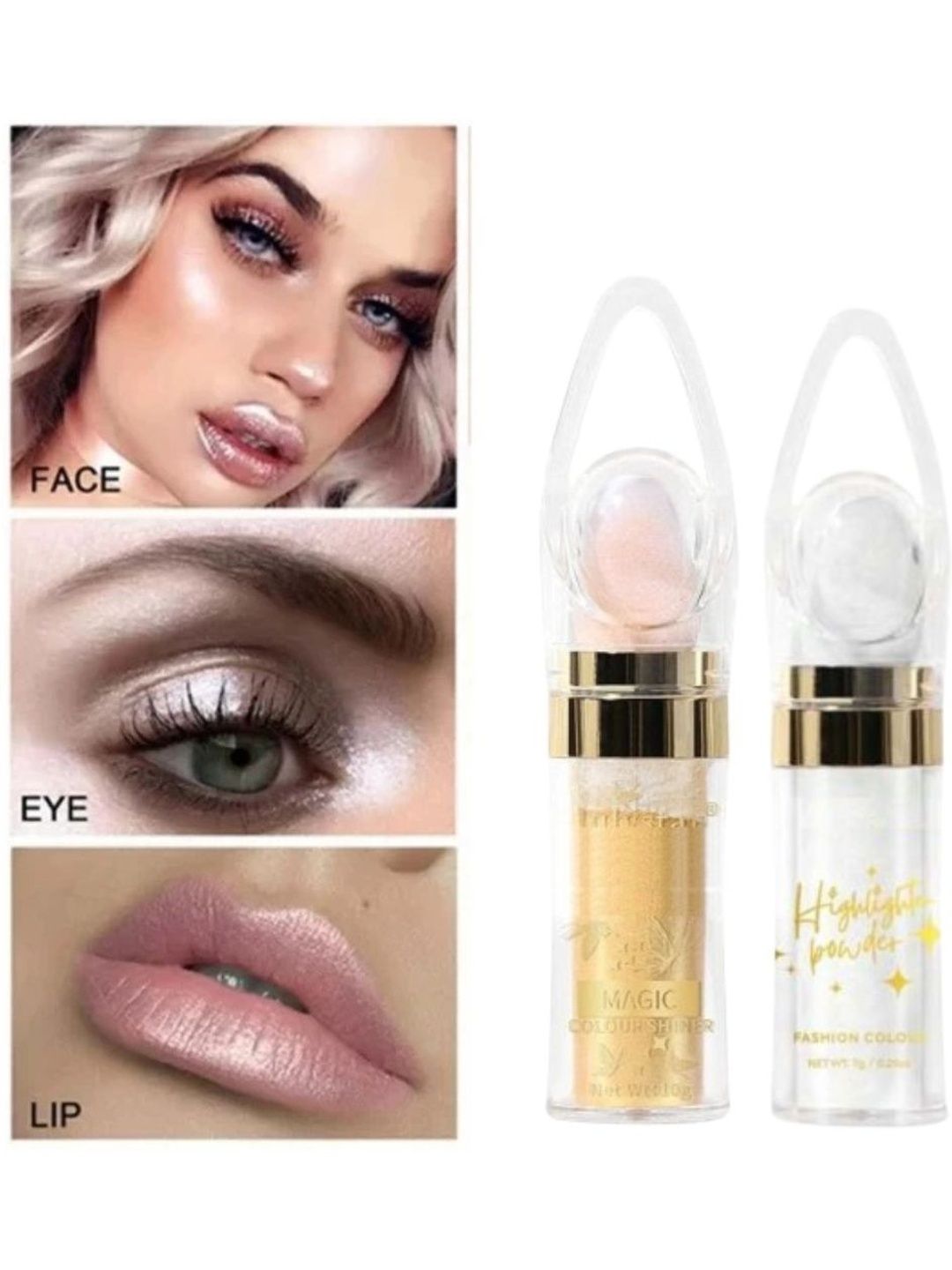 GC Tooth Mousse Set Of 2 Makeup Shimmer with Sponge Head Foundation - 6g Each-image-2