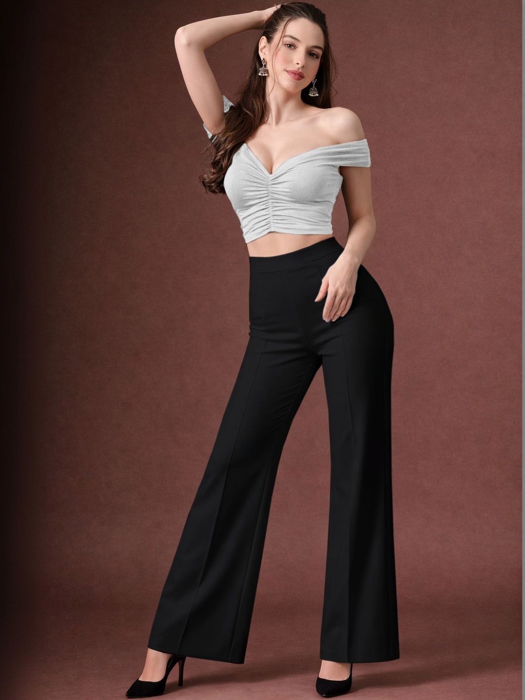 SZN Women Relaxed Easy Wash Trousers-picture-40
